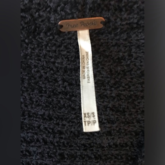 Free People Low Tide Oversized Cardi with pockets- navy blue - Picture 6 of 16